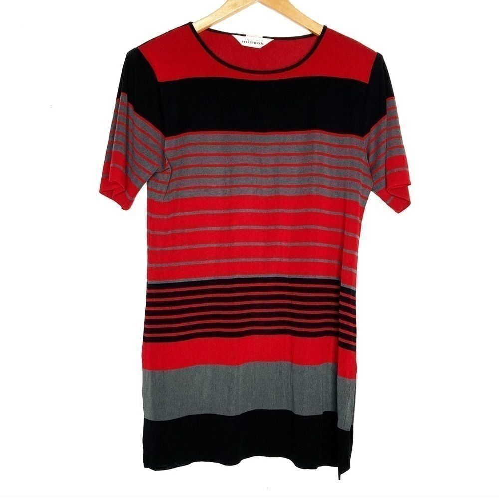 Exclusively Misook | Striped Short Sleeve Top